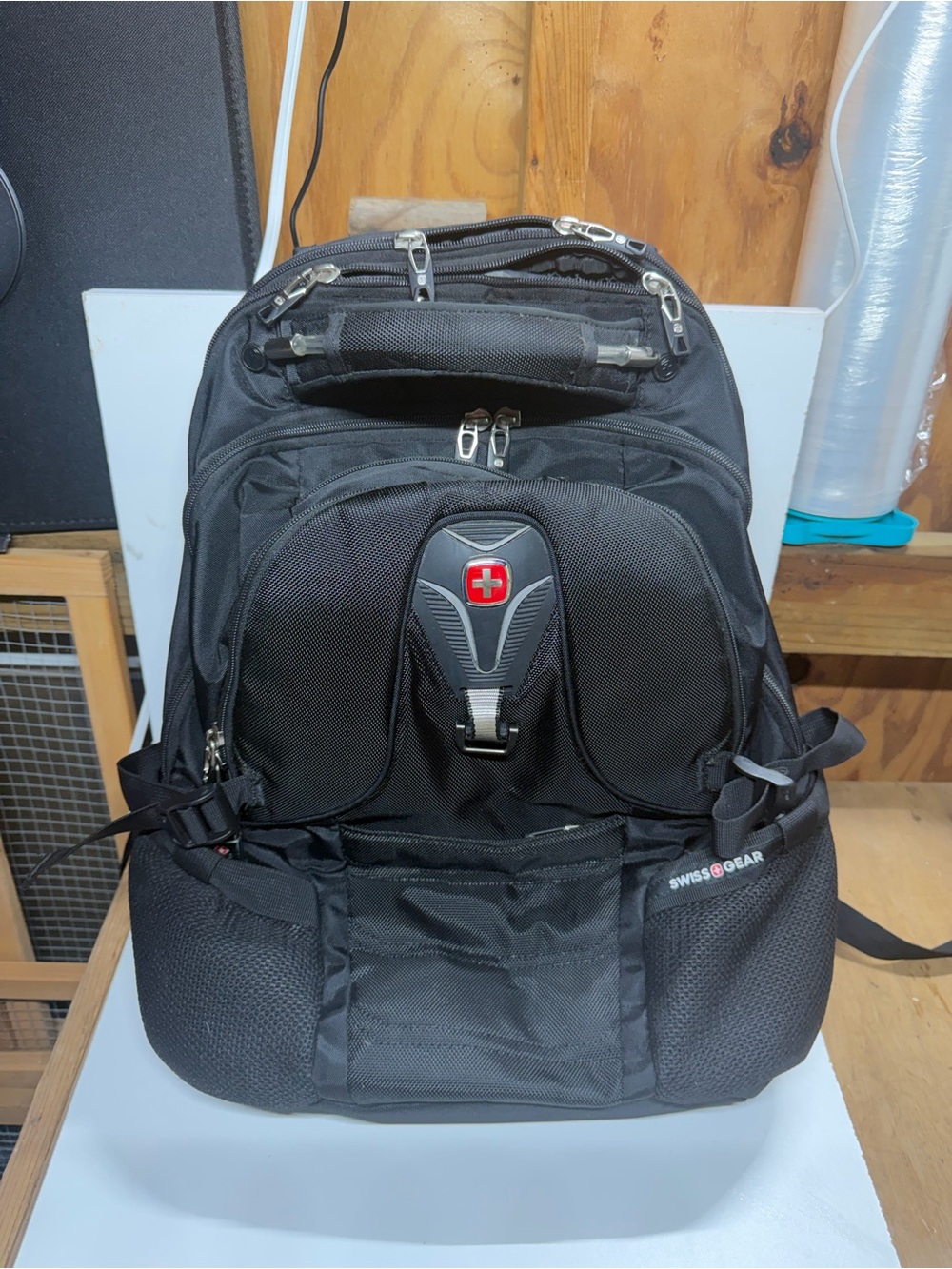 SwissGear Black Travel Laptop Backpack TSA Friendly Multi Pocket Business Bag